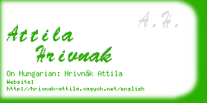 attila hrivnak business card